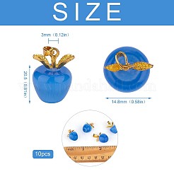 10 шт. яблоко драгоценный камень Шарм кулон кристалл кварц исцеление натуральный камень подвески опал пряжка для ювелирных изделий ожерелье серьги изготовление ремесел&nbsp;JX526D