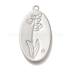 24 шт. 12 стиля латунные подвески с микропаве из кубического циркония на День матери KK-U038-05P