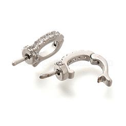 Стойка покрытие латунь микропаве кубический цирконий штифты скобы&nbsp;KK-H508-07P