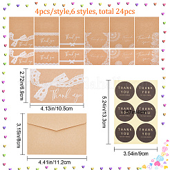 Подарочная карта из крафт-бумаги на тему Дня благодарения AJEW-WH0041-25