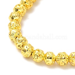 Гальванические бусины из натуральной лавы G-G984-08G