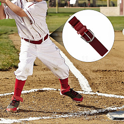 1 ceinture de softball élastique en similicuir et polyester&nbsp;AJEW-CL0001-37B