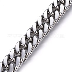 Anlaufgeschützte Panzerkettenarmbänder aus Edelstahl 304&nbsp;BJEW-E346-10P