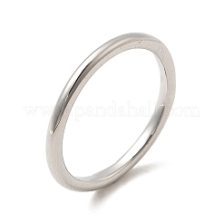 真鍮製指輪  ラックめっき  長持ちメッキ  カドミウムフリー＆鉛フリー  プラチナ  2mm  内径：17mm&nbsp;RJEW-P166-07A-P