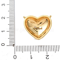 Pendentifs en laiton micro pavé de zircone cubique transparent pour la saint-valentin&nbsp;KK-C264-16A-G