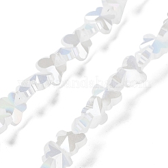 Гальванические нити стеклянных бусин-бабочек&nbsp;EGLA-A036-08A-AB06