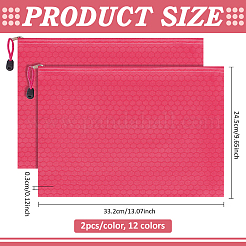 24 pochette zippée en tissu bicolore pour dossiers&nbsp;ABAG-DR0001-20