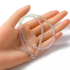 Круглое ожерелье из бисера для женщин NJEW-PH01490-04