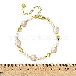 Bracciali da donna con perline d'acqua dolce coltivate naturali&nbsp;BJEW-JB13603-02