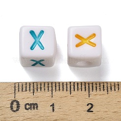 Непрозрачные акриловые бусины OACR-I022-01X