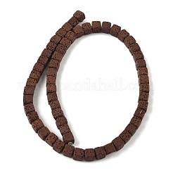 Нити бусин из искусственного камня лавы ручной работы PORC-P032-01B-M