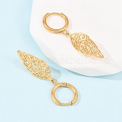 Серьги-кольца из нержавеющей стали 304&nbsp;EJEW-F393-17G