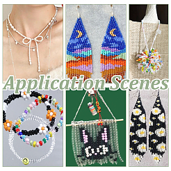 120 г 24 вида стеклянных бусин с круглым отверстием SEED-HY0001-22