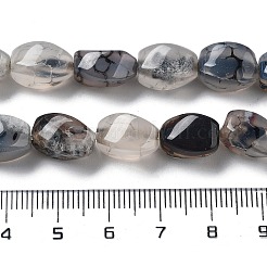 Природных вены драконов агат бисер нитей G-G172-01V