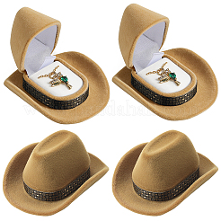 4 caja de terciopelo para sombreros de vaquero&nbsp;CON-SC0001-24