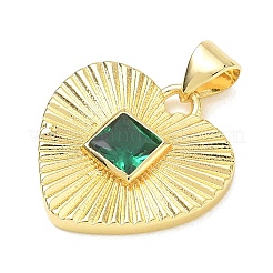 Pendentifs en laiton zircon cubique pavé&nbsp;CU-CBA83A6-07A-G01