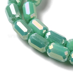 Стеклянные бусины с гальваническим покрытием  EGLA-D031-01-14