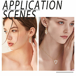 16 шт. 2 стиля латунные подвески с микропаве и кубическим цирконием&nbsp;KK-HY0004-25