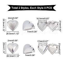 16 шт. 2 подвески-медальоны из нержавеющей стали 316&nbsp;STAS-DC0002-69