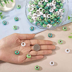 150шт европейские бусины из непрозрачной смолы&nbsp;RESI-TA0004-76