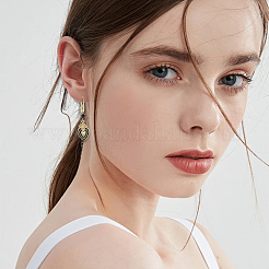 20 пара латунных крючков для сережек с покрытием&nbsp;KK-SC0006-59G