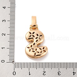 Ottone micro spianare pendenti zirconi&nbsp;KK-C076-29S-G02