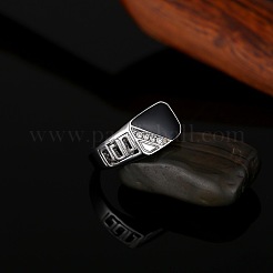 Legierung Micro Pave Zirkonia Fingerringe für Männer&nbsp;FS-WGE231C-04