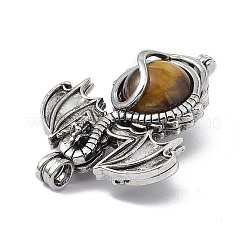 Природных тигровый глаз подвески&nbsp;G-P491-02AS-04