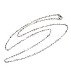 Не тускнеющая цепочка из нержавеющей стали 304 для ожерелья STAS-E052-61P-55cm
