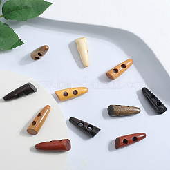 80 шт. деревянные пуговицы 8-х цветов BUTT-GF0003-94