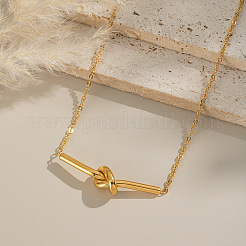 Минималистичные ожерелья с геометрическим узлом из нержавеющей стали 304 для женщин&nbsp;UR8477