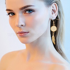 8 paire de crochets de boucles d'oreilles en acier inoxydable 304 de 4 styles&nbsp;EJEW-AB00037