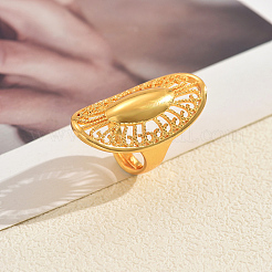 Регулируемые латунные открытые манжеты для женщин EA0484