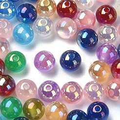 Переливающиеся акриловые бусины с УФ-покрытием&nbsp;MACR-CJ0001-75