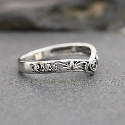 Полые латунные кольца с V-образным узором в форме сердца FS-WGACF43-04