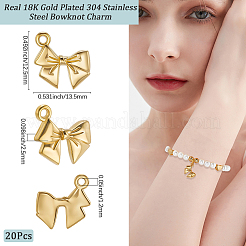 20 breloque en acier inoxydable 304&nbsp;STAS-BBC0007-73G
