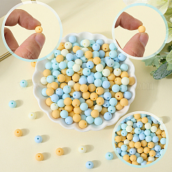 500шт прорезиненные силиконовые акриловые бусины с имитацией силикона&nbsp;OACR-SP0001-33F