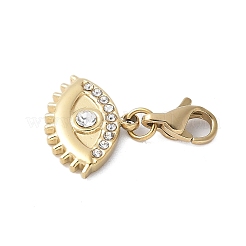 Подвеска-глаз из нержавеющей стали 304 со стразами STAS-S165-33G