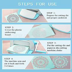 Mandala Thema Kohlenstoffstahl Stanzformen Schablonen&nbsp;DIY-WH0309-4021A