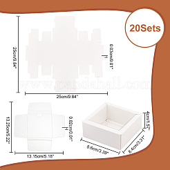 Картонные бумажные подарочные коробки для хранения CON-WH0086-055A