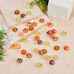 56 Stück 8 Farben gelbes Farbthema Glas European Beads&nbsp;GPDL-TA0001-12A