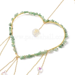 Decorazioni pendenti a goccia in vetro lampadario di cristallo&nbsp;HJEW-D029-04G-B