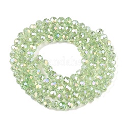 Chapelets de perles en verre électroplaqué&nbsp;LS-EGLA-A044-T3mm-B09