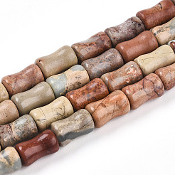 Натуральные бусины из аква терра яшмы G-T140-93