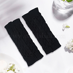 1 пара нейлоновых теплых перчаток без пальцев&nbsp;AJEW-CY0002-22A