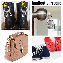 10 шт. 10 стиля 201 нержавеющая сталь кубинские звенья цепи для обуви&nbsp;HJEW-GO00119