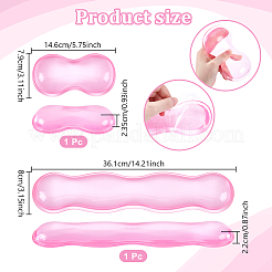 2 шт. 2 стильных силиконовых подставки под запястья для мыши и коврик для клавиатуры&nbsp;AJEW-NB0008-30B