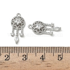 Pendentifs en laiton zircon cubique transparent&nbsp;KK-A280-14P
