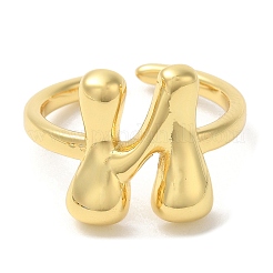 Латунные открытые кольца манжеты RJEW-U008-06N-G