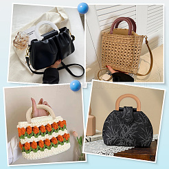 8 шт. 4-цветные ручки для сумок из искусственной кожи с D-образным кольцом&nbsp;FIND-BBC0004-42